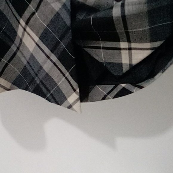 Le Chateau black silver plaid dress - Picture 6 of 7